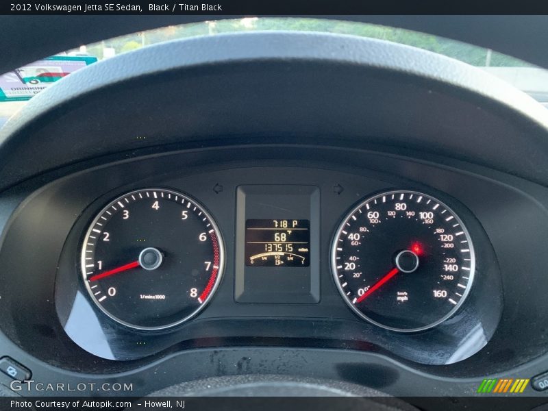 Black / Titan Black 2012 Volkswagen Jetta SE Sedan