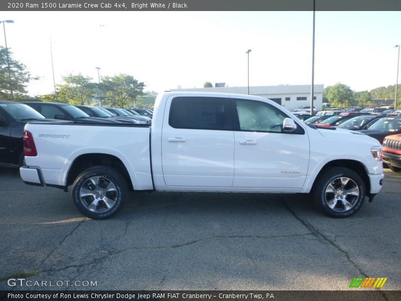 Bright White / Black 2020 Ram 1500 Laramie Crew Cab 4x4