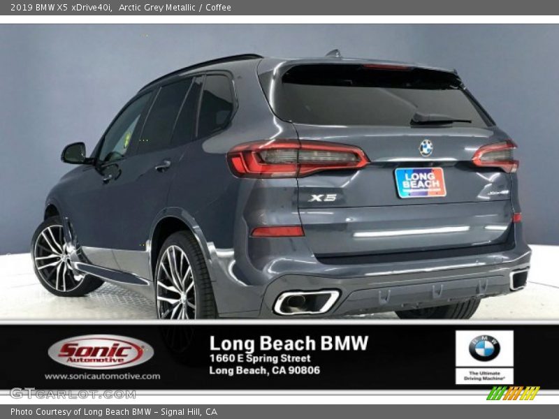 Arctic Grey Metallic / Coffee 2019 BMW X5 xDrive40i