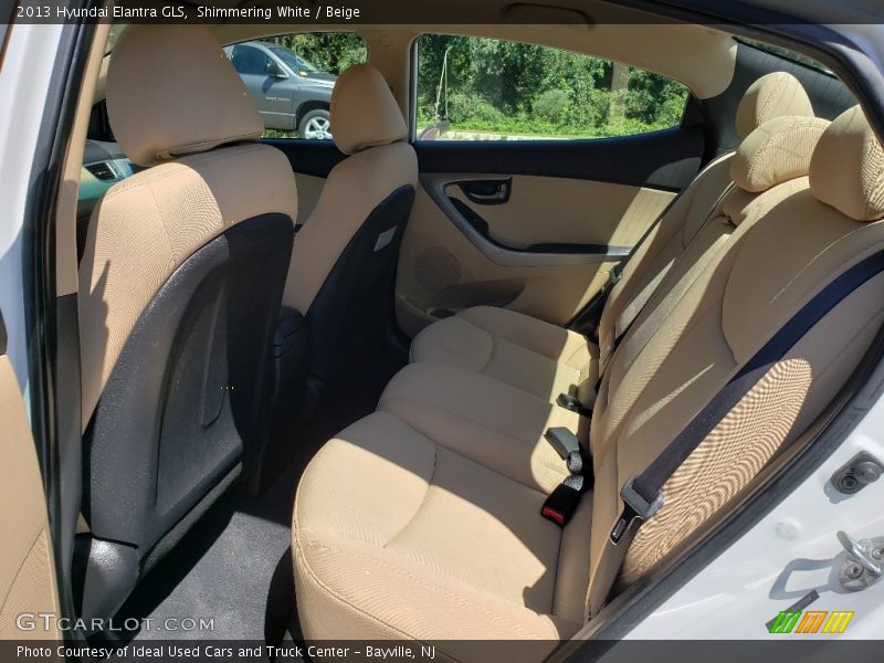 Shimmering White / Beige 2013 Hyundai Elantra GLS