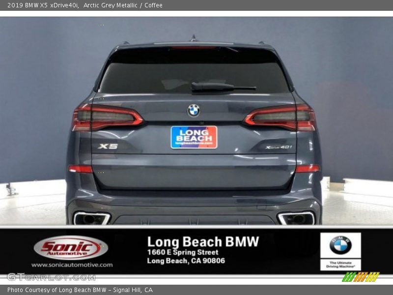 Arctic Grey Metallic / Coffee 2019 BMW X5 xDrive40i