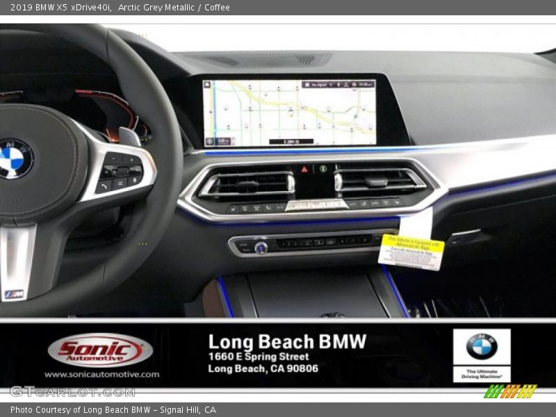 Arctic Grey Metallic / Coffee 2019 BMW X5 xDrive40i