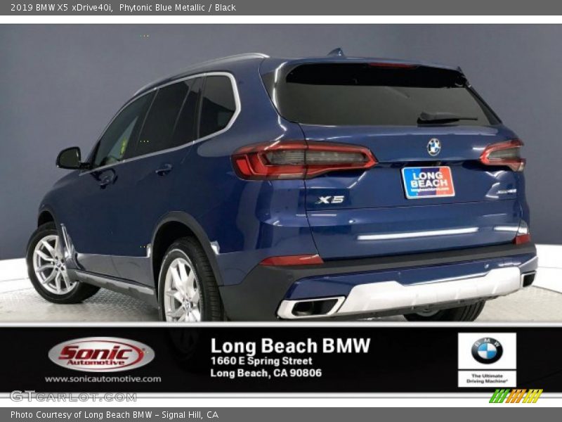 Phytonic Blue Metallic / Black 2019 BMW X5 xDrive40i