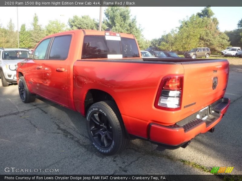 Flame Red / Black 2020 Ram 1500 Big Horn Night Edition Crew Cab 4x4