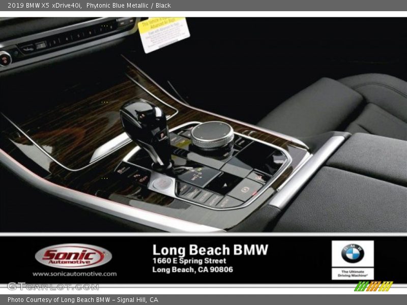 Phytonic Blue Metallic / Black 2019 BMW X5 xDrive40i