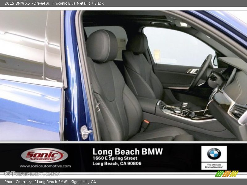 Phytonic Blue Metallic / Black 2019 BMW X5 xDrive40i