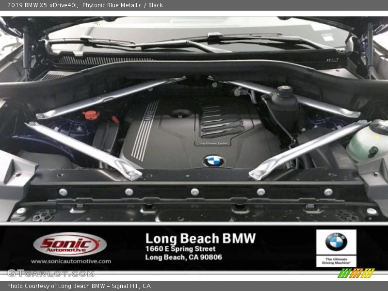 Phytonic Blue Metallic / Black 2019 BMW X5 xDrive40i