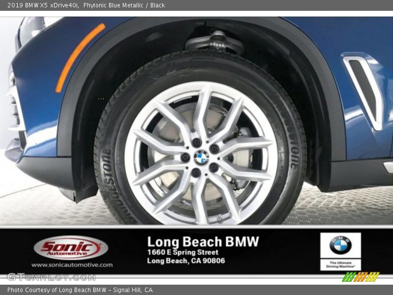 Phytonic Blue Metallic / Black 2019 BMW X5 xDrive40i
