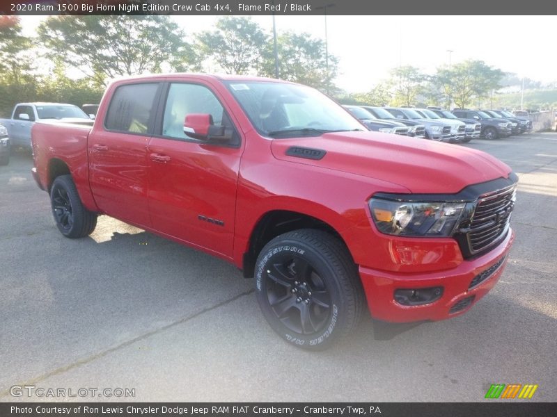 Flame Red / Black 2020 Ram 1500 Big Horn Night Edition Crew Cab 4x4