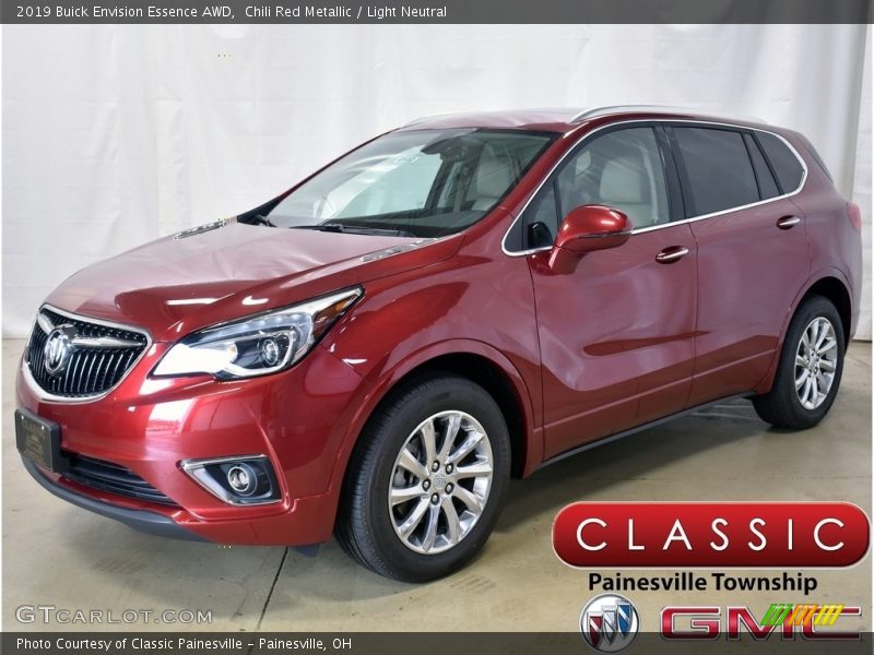 Chili Red Metallic / Light Neutral 2019 Buick Envision Essence AWD