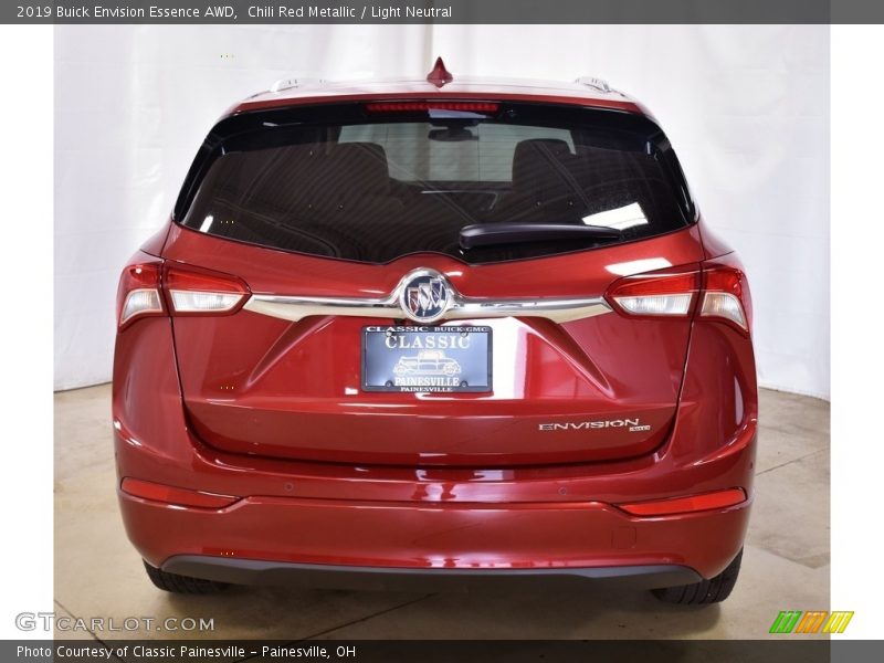 Chili Red Metallic / Light Neutral 2019 Buick Envision Essence AWD