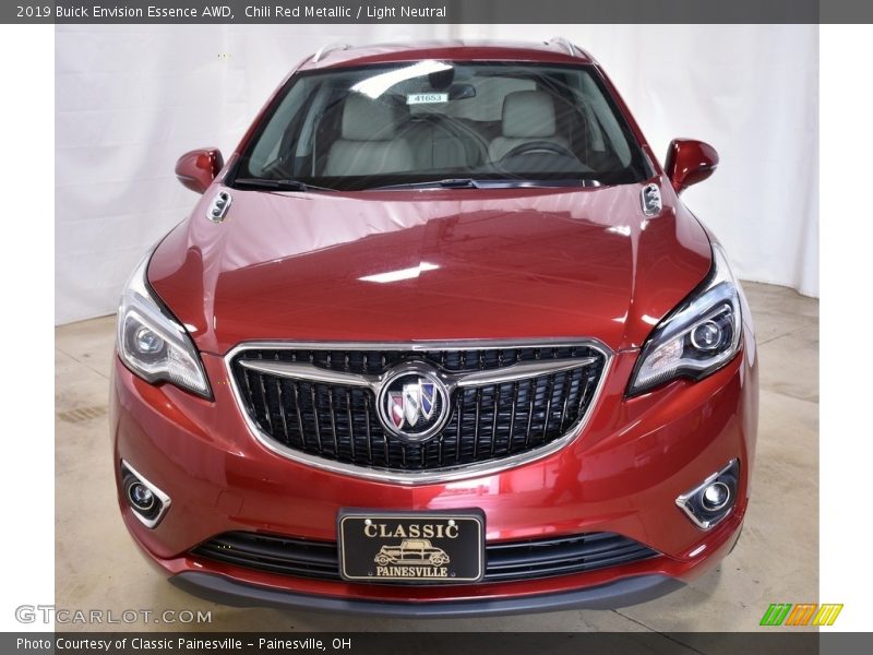 Chili Red Metallic / Light Neutral 2019 Buick Envision Essence AWD