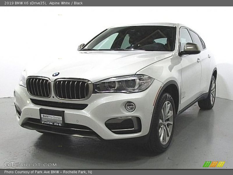 Alpine White / Black 2019 BMW X6 sDrive35i