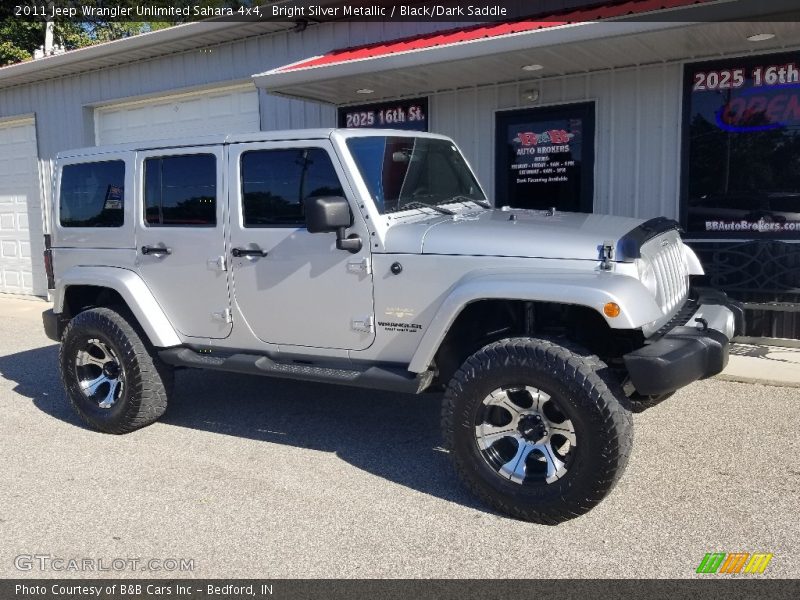 Bright Silver Metallic / Black/Dark Saddle 2011 Jeep Wrangler Unlimited Sahara 4x4