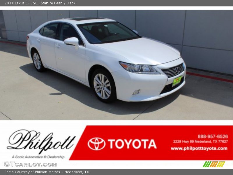 Starfire Pearl / Black 2014 Lexus ES 350