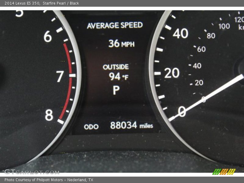 Starfire Pearl / Black 2014 Lexus ES 350