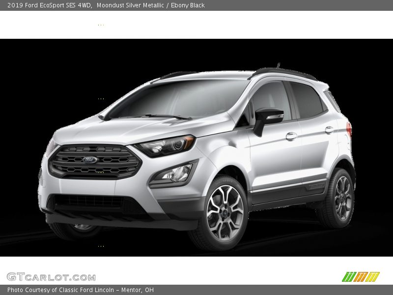 Moondust Silver Metallic / Ebony Black 2019 Ford EcoSport SES 4WD