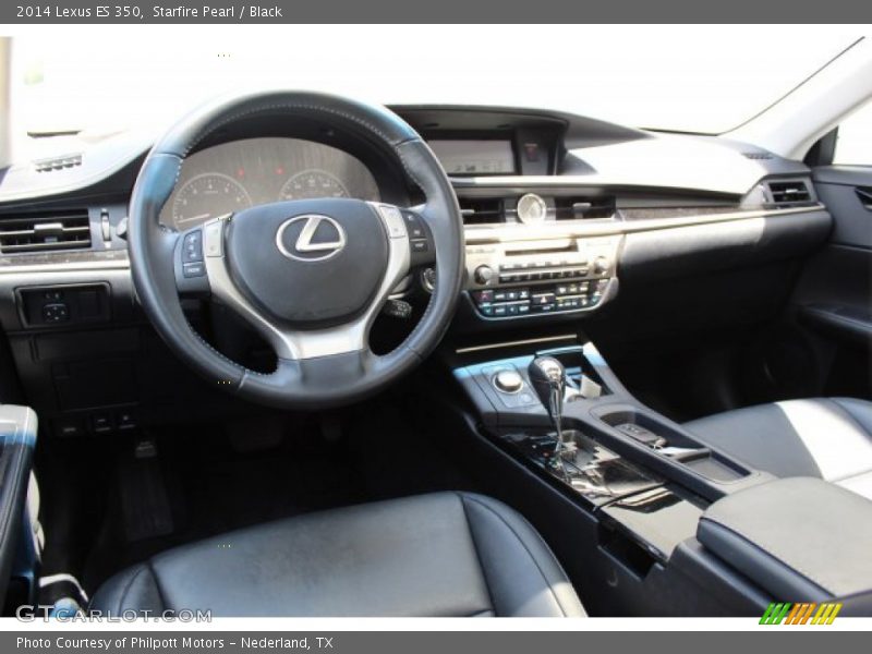Starfire Pearl / Black 2014 Lexus ES 350