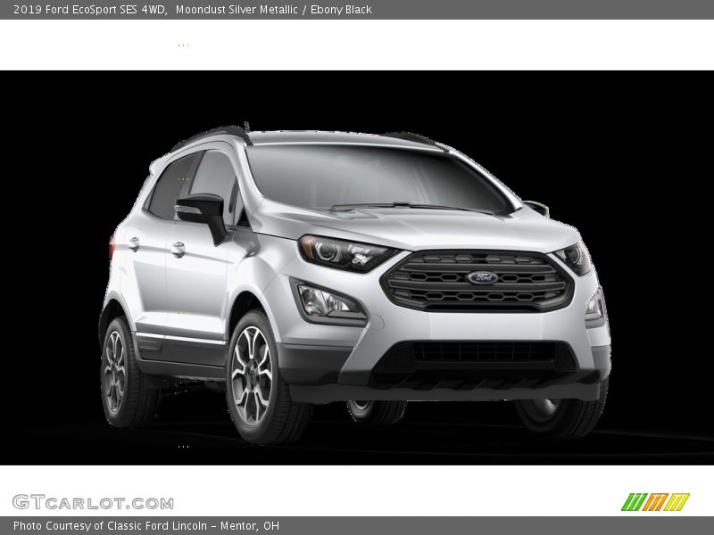 Moondust Silver Metallic / Ebony Black 2019 Ford EcoSport SES 4WD