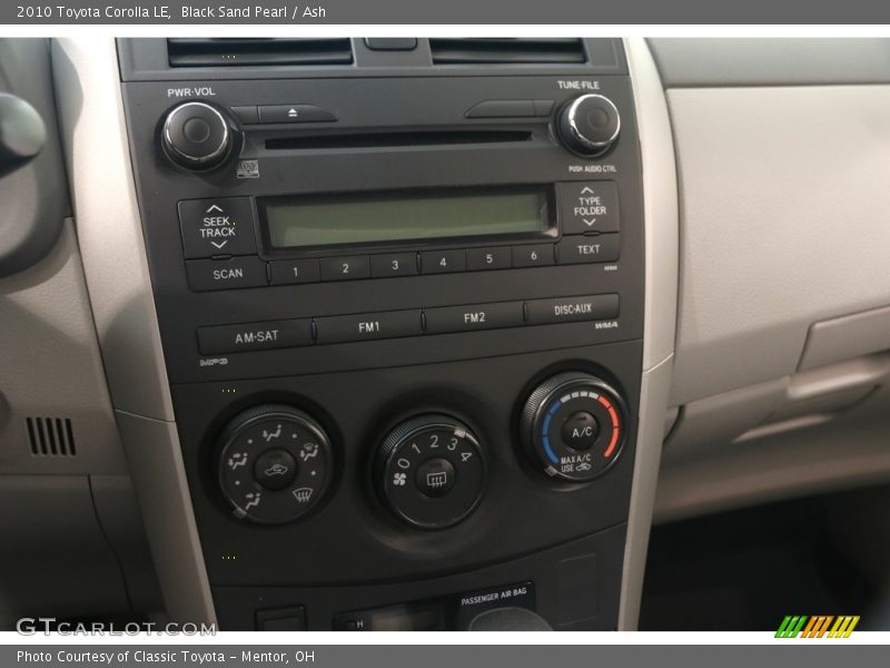 Black Sand Pearl / Ash 2010 Toyota Corolla LE