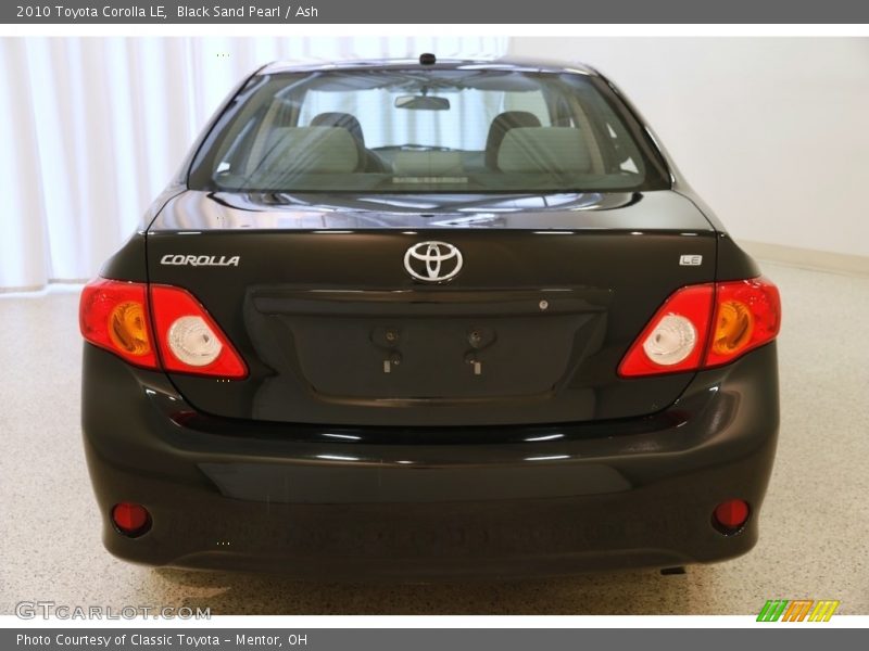 Black Sand Pearl / Ash 2010 Toyota Corolla LE