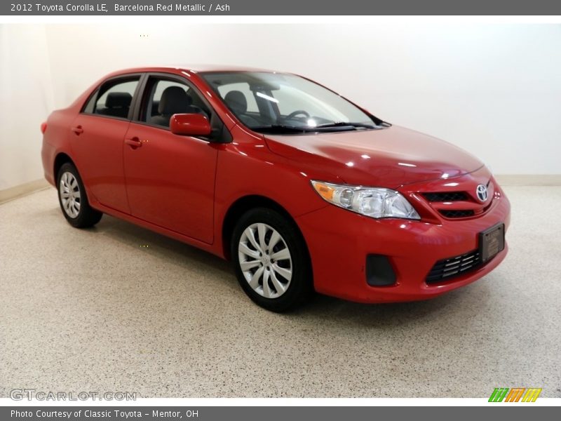 Barcelona Red Metallic / Ash 2012 Toyota Corolla LE