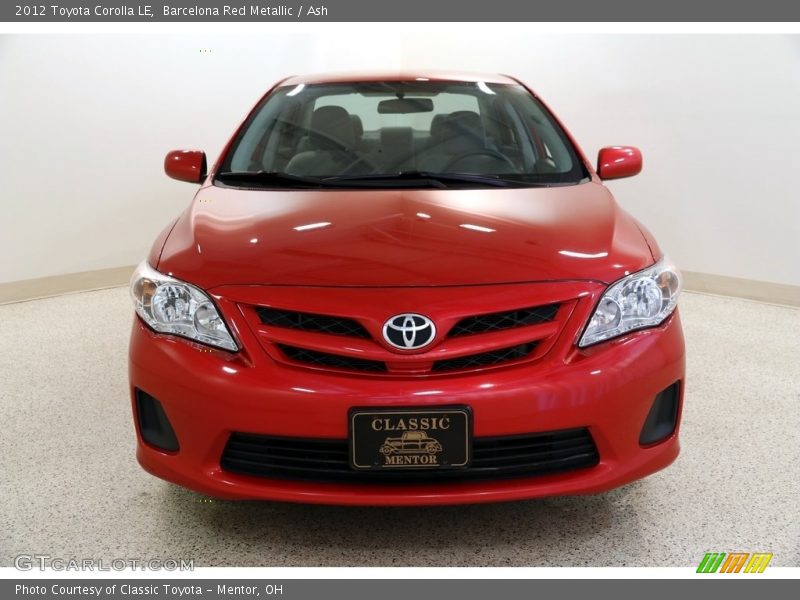 Barcelona Red Metallic / Ash 2012 Toyota Corolla LE