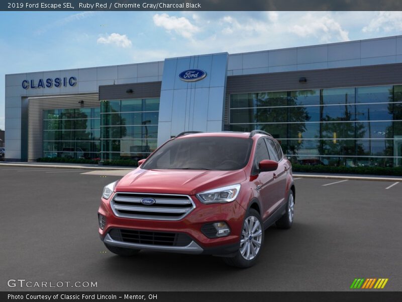 Ruby Red / Chromite Gray/Charcoal Black 2019 Ford Escape SEL