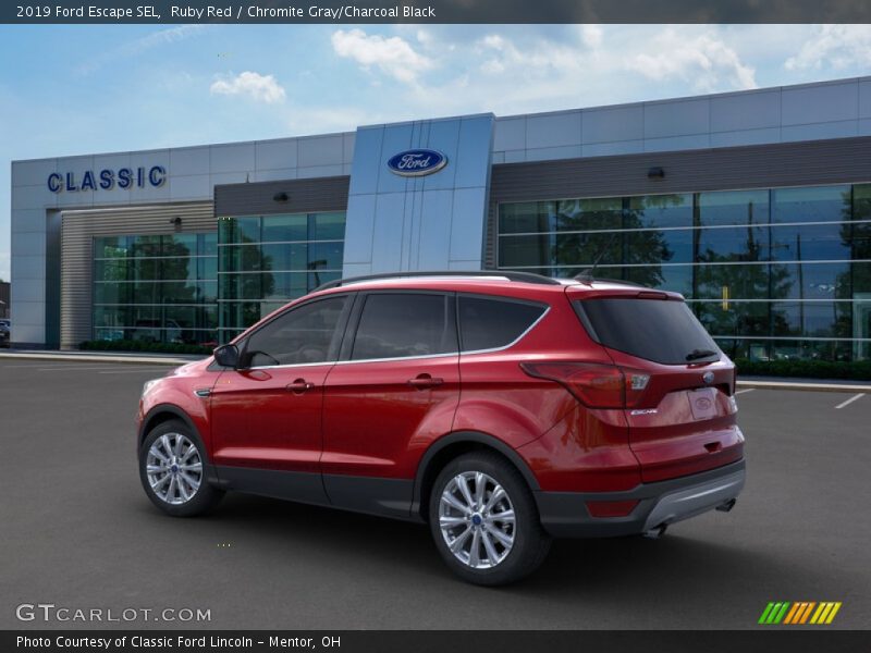 Ruby Red / Chromite Gray/Charcoal Black 2019 Ford Escape SEL