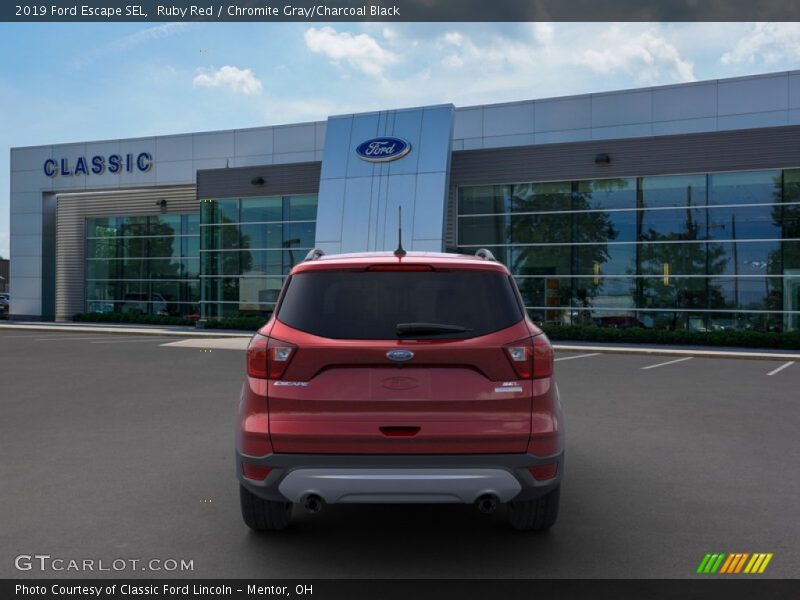 Ruby Red / Chromite Gray/Charcoal Black 2019 Ford Escape SEL