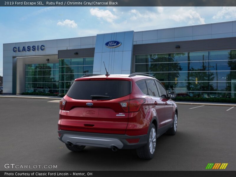 Ruby Red / Chromite Gray/Charcoal Black 2019 Ford Escape SEL