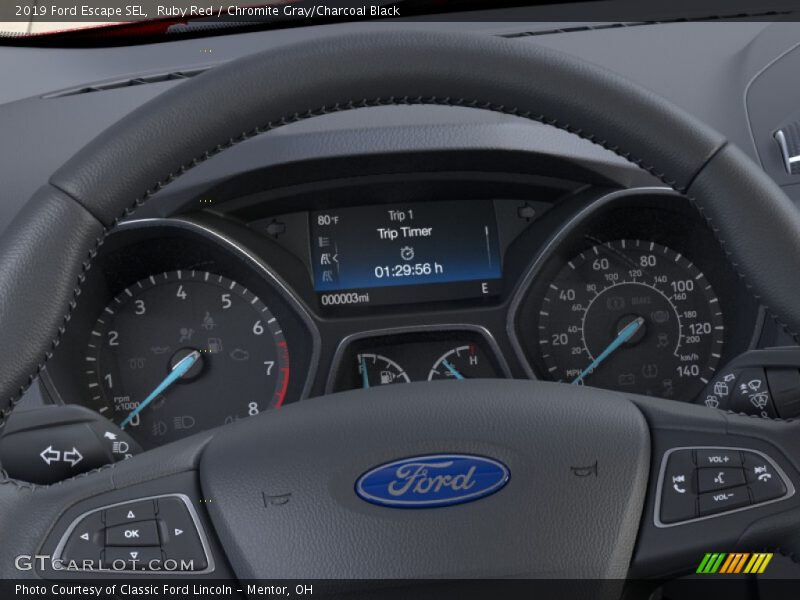 Ruby Red / Chromite Gray/Charcoal Black 2019 Ford Escape SEL