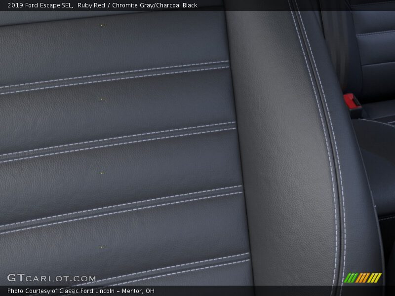 Ruby Red / Chromite Gray/Charcoal Black 2019 Ford Escape SEL