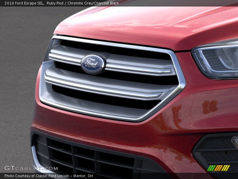 Ruby Red / Chromite Gray/Charcoal Black 2019 Ford Escape SEL
