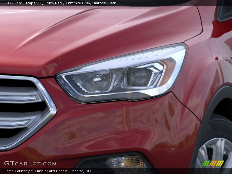 Ruby Red / Chromite Gray/Charcoal Black 2019 Ford Escape SEL