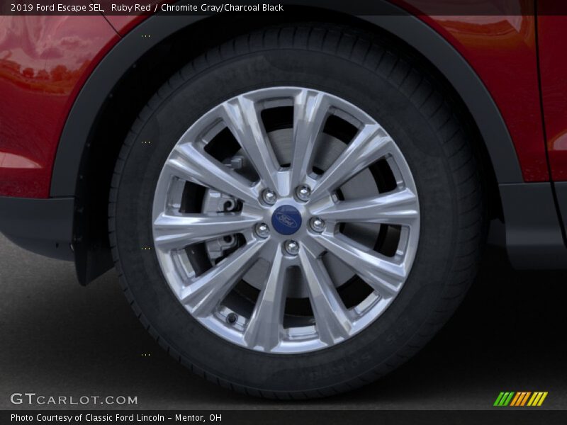 Ruby Red / Chromite Gray/Charcoal Black 2019 Ford Escape SEL