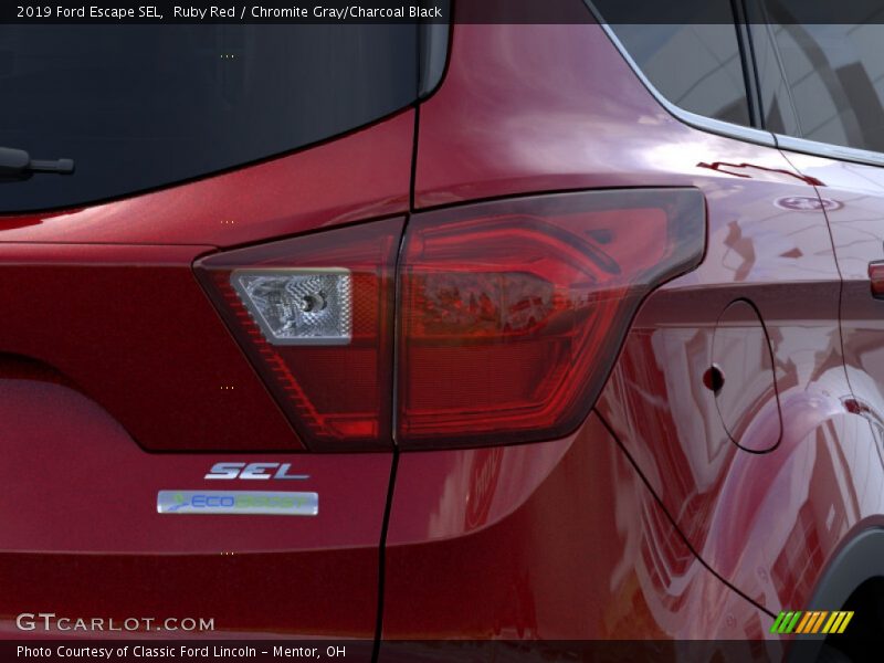 Ruby Red / Chromite Gray/Charcoal Black 2019 Ford Escape SEL