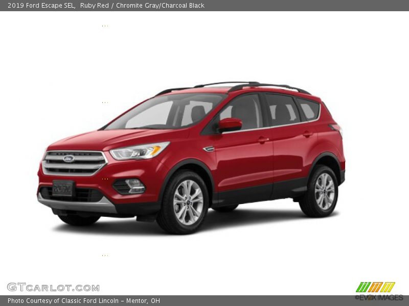 Ruby Red / Chromite Gray/Charcoal Black 2019 Ford Escape SEL