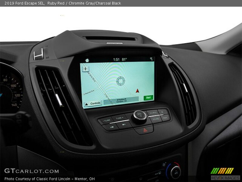 Ruby Red / Chromite Gray/Charcoal Black 2019 Ford Escape SEL