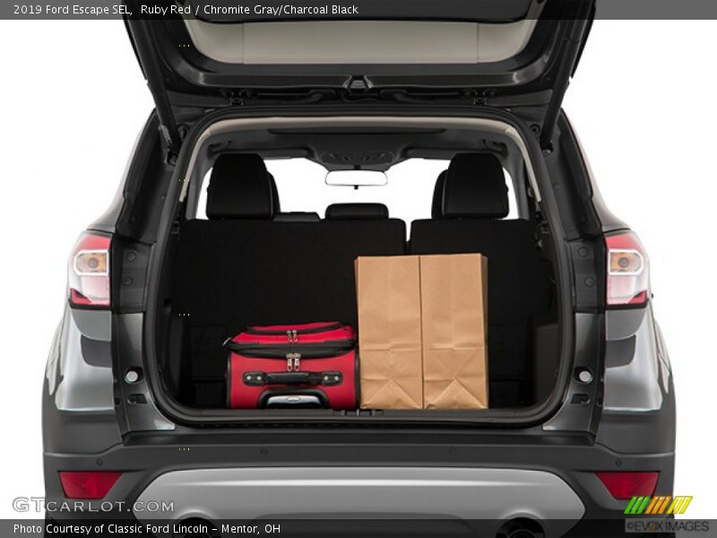 Ruby Red / Chromite Gray/Charcoal Black 2019 Ford Escape SEL