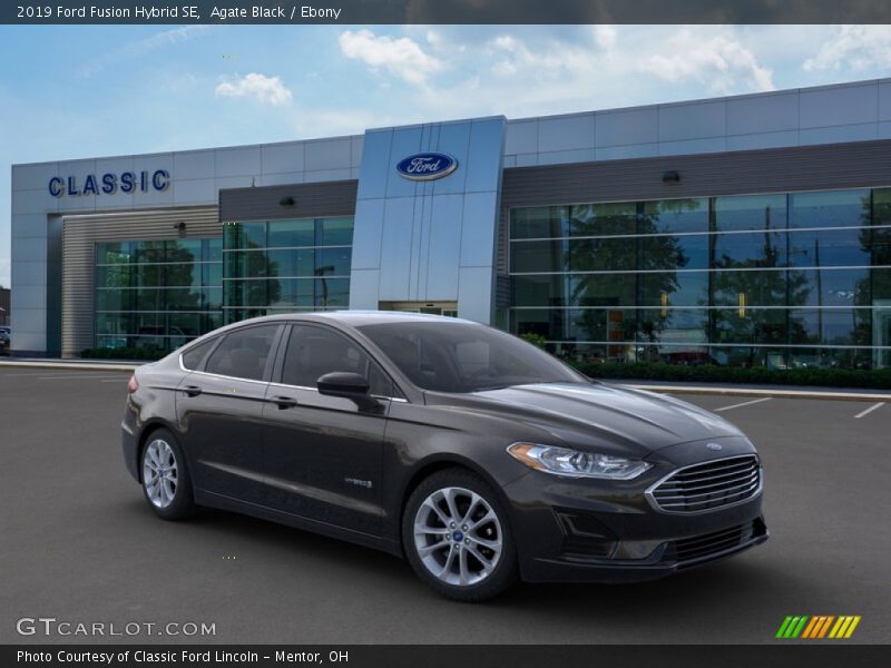 Agate Black / Ebony 2019 Ford Fusion Hybrid SE