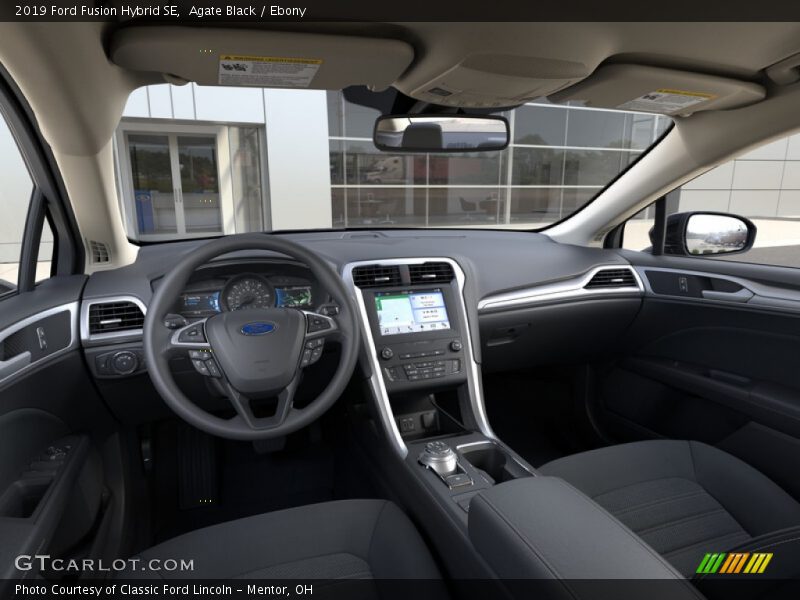 Agate Black / Ebony 2019 Ford Fusion Hybrid SE