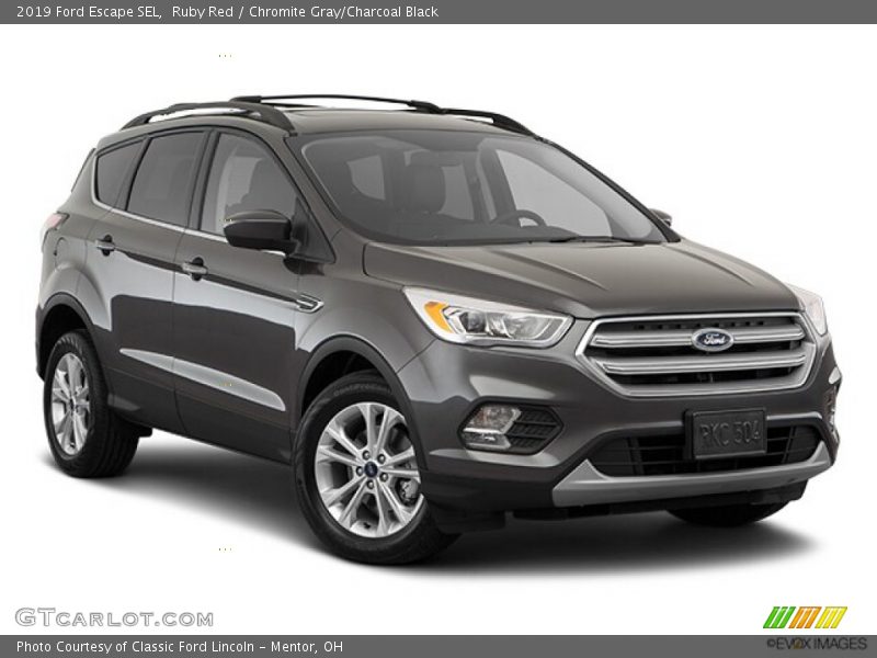 Ruby Red / Chromite Gray/Charcoal Black 2019 Ford Escape SEL