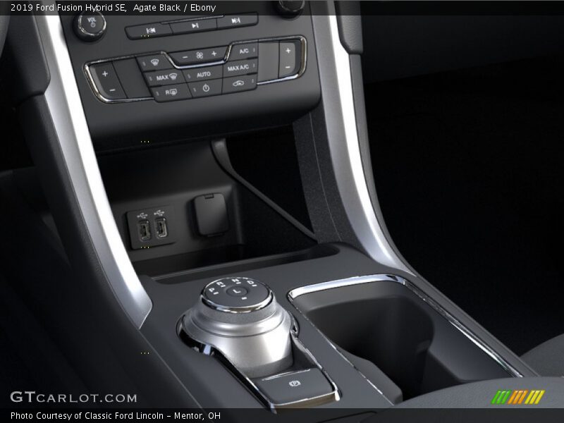Agate Black / Ebony 2019 Ford Fusion Hybrid SE