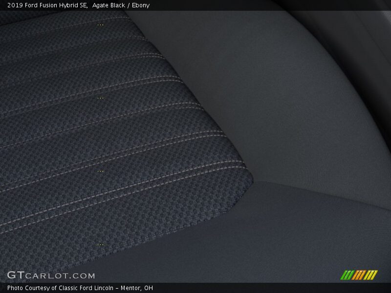Agate Black / Ebony 2019 Ford Fusion Hybrid SE