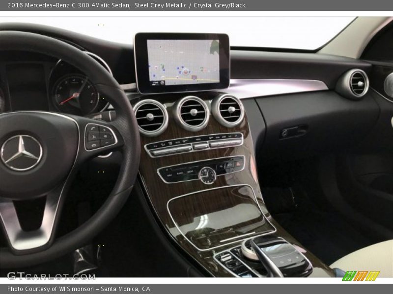 Steel Grey Metallic / Crystal Grey/Black 2016 Mercedes-Benz C 300 4Matic Sedan