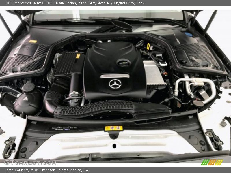 Steel Grey Metallic / Crystal Grey/Black 2016 Mercedes-Benz C 300 4Matic Sedan