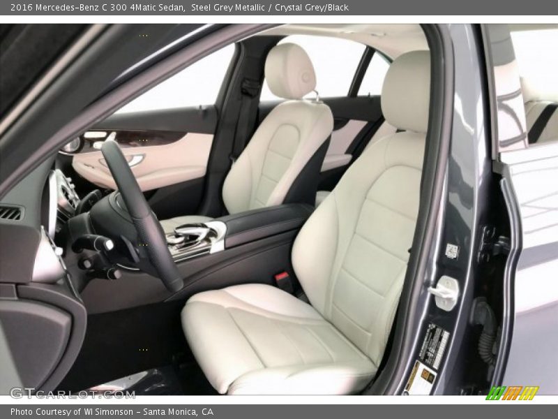 Steel Grey Metallic / Crystal Grey/Black 2016 Mercedes-Benz C 300 4Matic Sedan