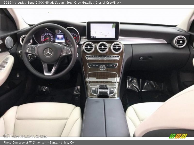 Steel Grey Metallic / Crystal Grey/Black 2016 Mercedes-Benz C 300 4Matic Sedan