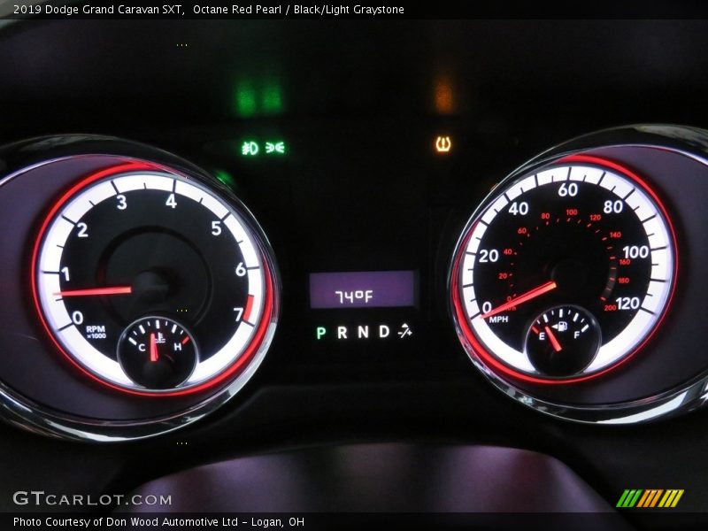 Octane Red Pearl / Black/Light Graystone 2019 Dodge Grand Caravan SXT